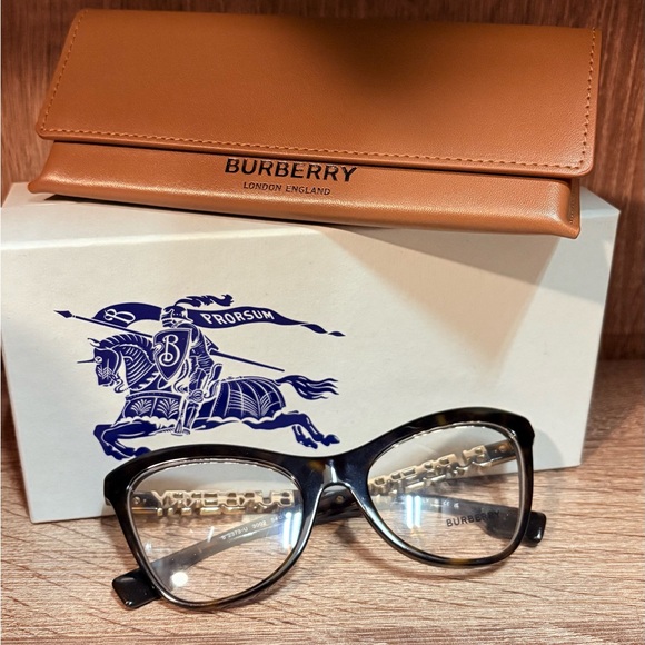 Burberry Accessories - Burberry Black Women's Glasses with Tan Case